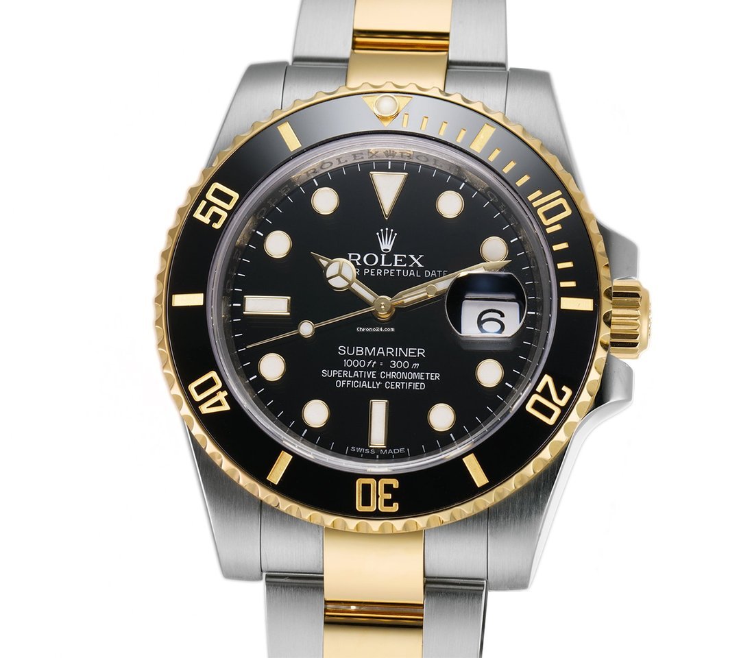 Rolex Submariner Date Gold Steel Automatic 116613 LN