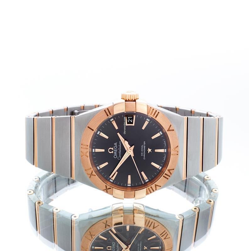 Omega Constellation Men Mens watch Unisex Automatic Gold Steel 123.20.38.21.06.002