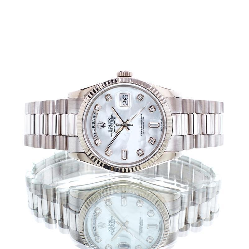 Rolex Day-Date 36 Mens watch Unisex White gold Automatic 118239