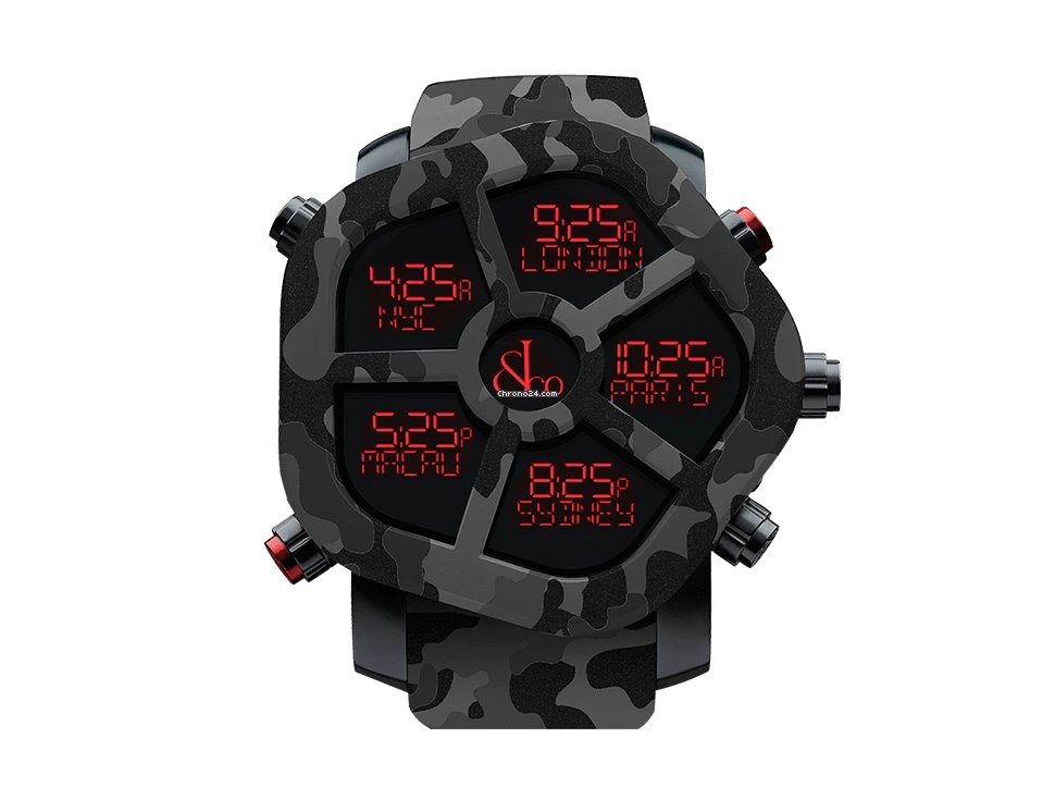 Jacob & Co. Five Time Zone Mens watch Unisex Quartz GH100.11.NS.PC.ANR4D