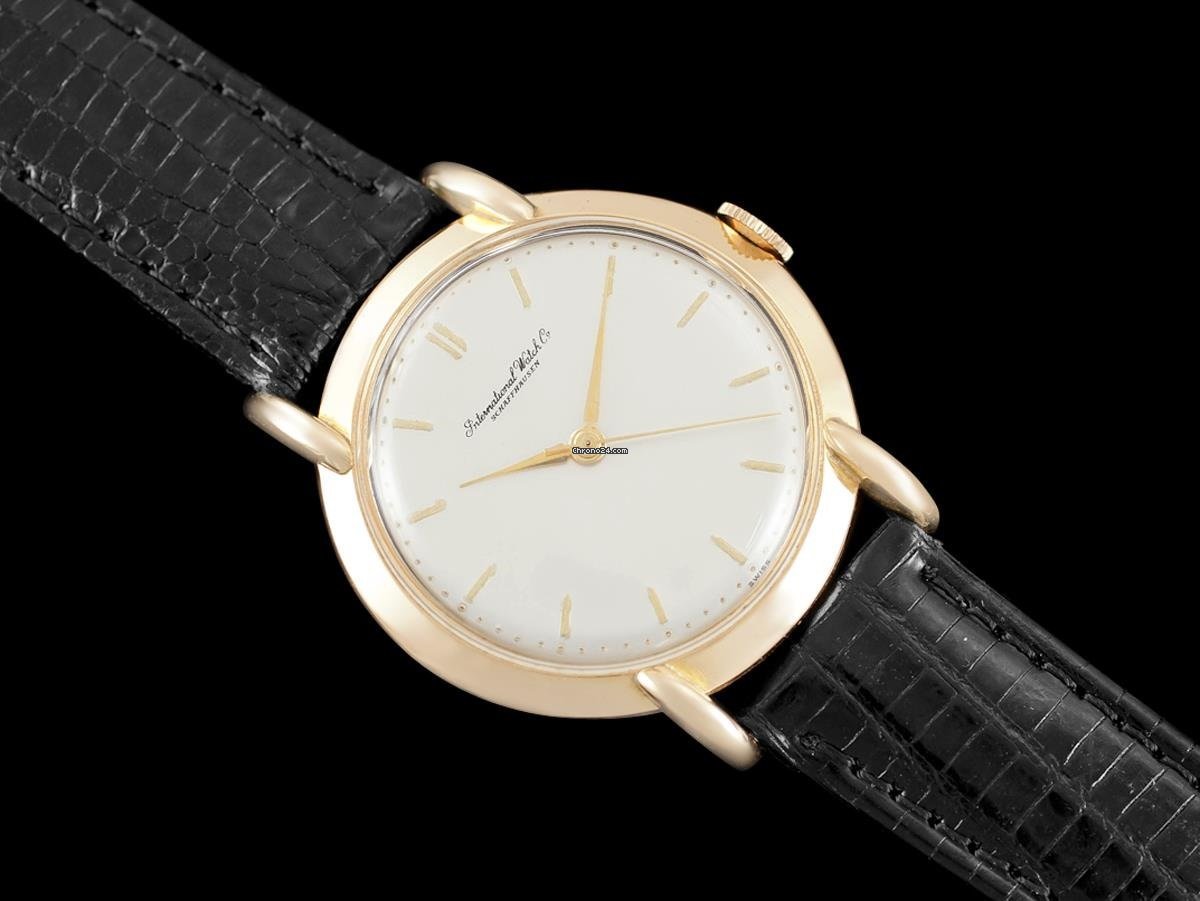 IWC Mens watch Unisex Manual winding Rose gold 7185