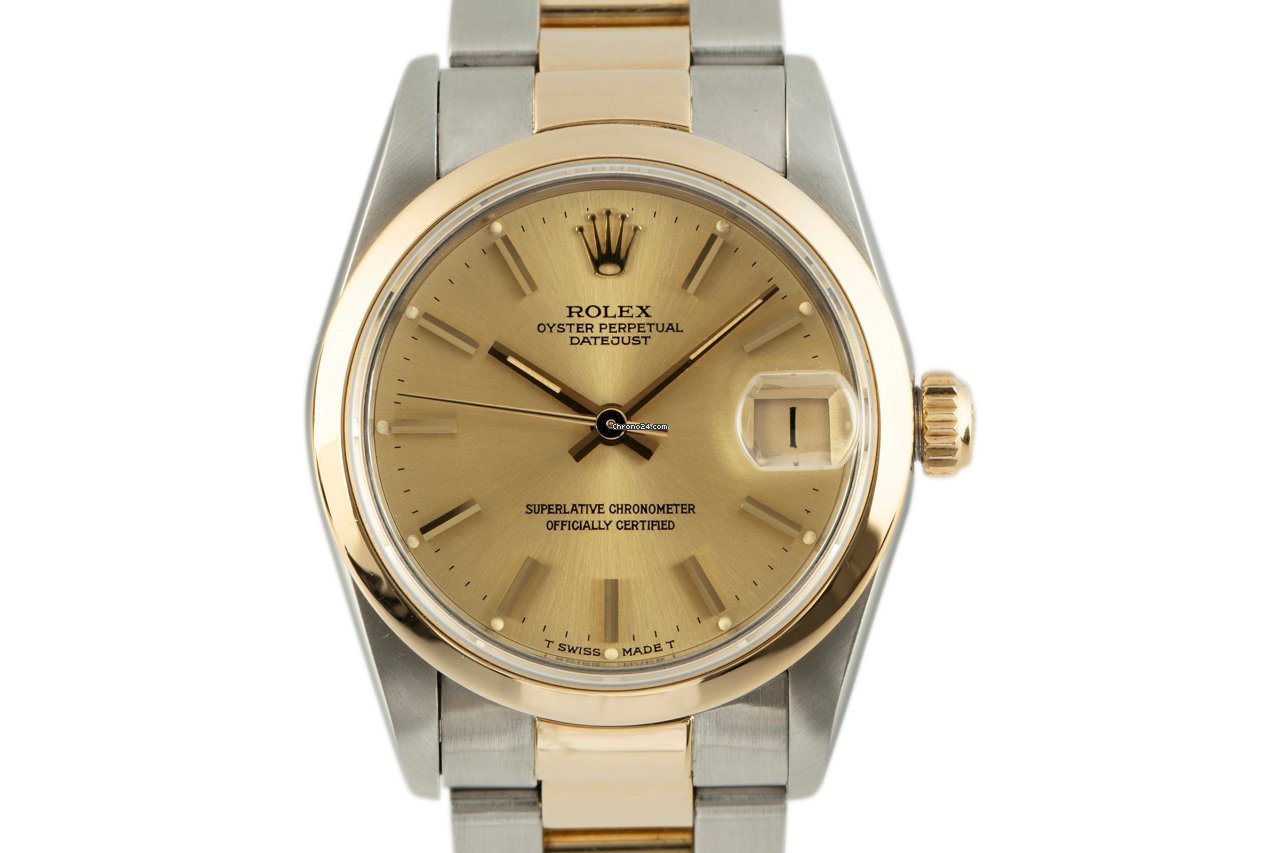 Rolex Datejust 31 Womens watch Gold Steel Automatic 68243