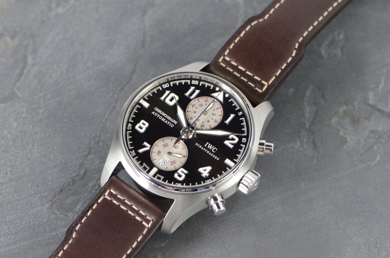 IWC Pilot Spitfire Chronograph Mens watch Unisex Automatic Steel IW387806