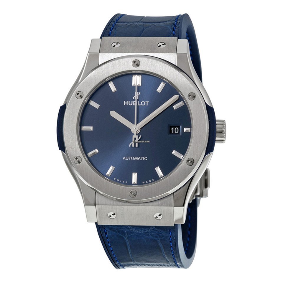 Hublot Classic Fusion Blue Mens watch Unisex Automatic Titanium 542.NX.7170.RX