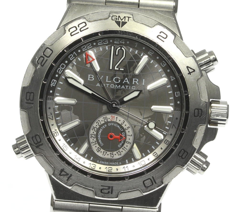 Bulgari Diagono Mens watch Unisex Automatic Steel DP42S GMT