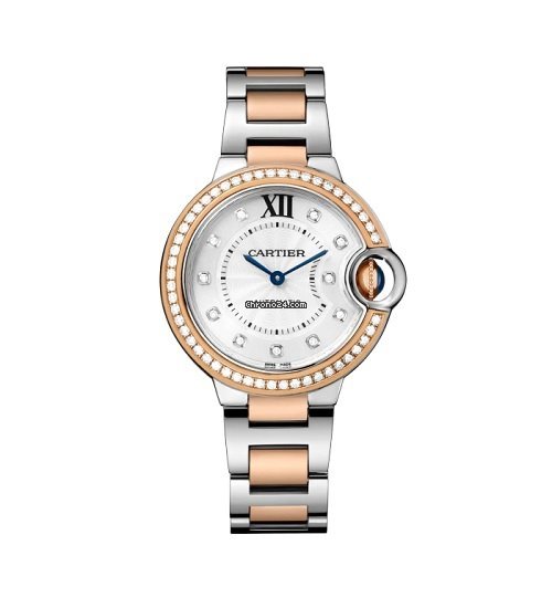 Cartier Ballon Bleu 33mm Womens watch Automatic Gold Steel WE902077