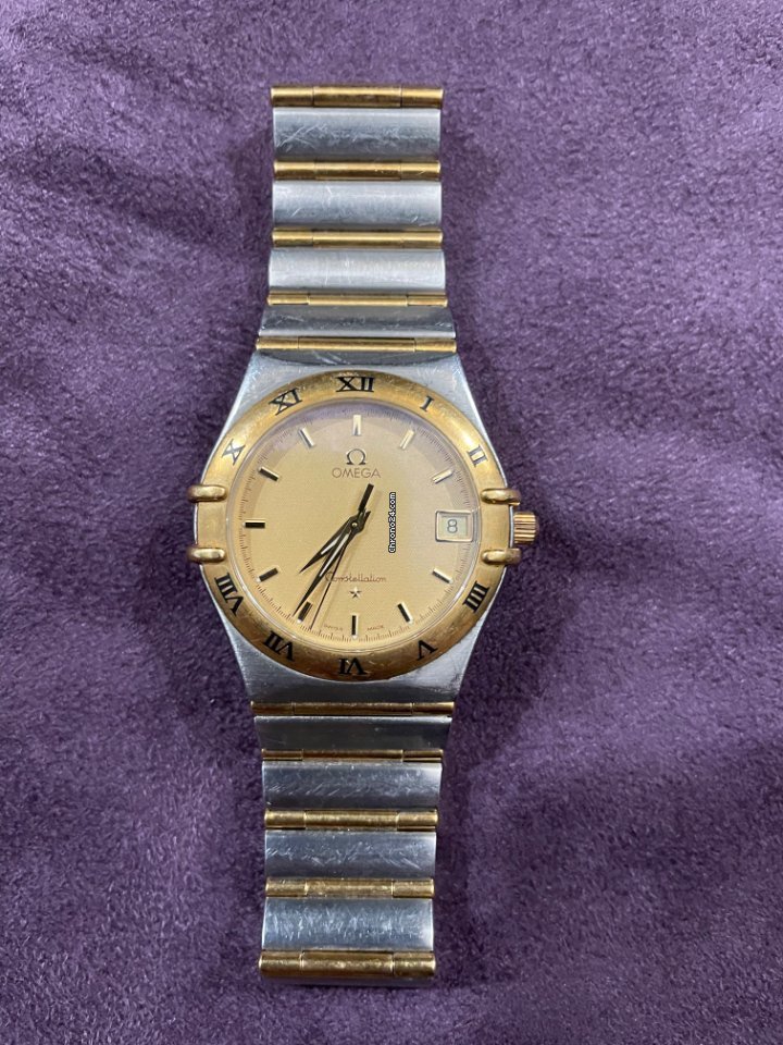 Omega Constellation Day-Date Mens watch Unisex Quartz Gold Steel 3961070