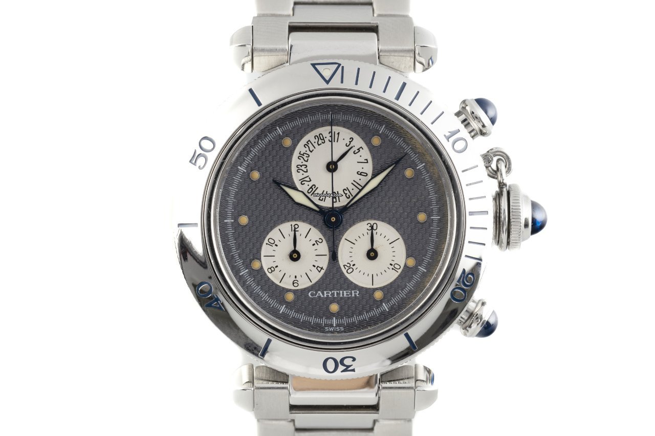 Cartier Pasha Mens watch Unisex Quartz Steel 1352