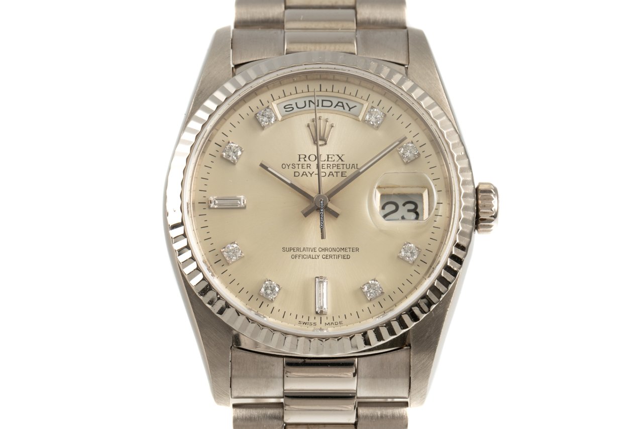 Rolex Day-Date 36 Mens watch Unisex White gold Automatic 18239