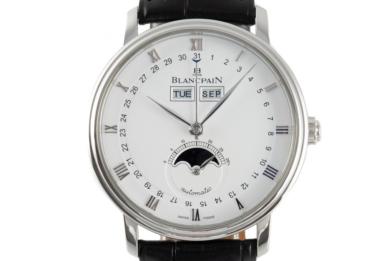 Blancpain Villeret Quantieme Complet Mens watch Unisex Automatic Steel 6263
