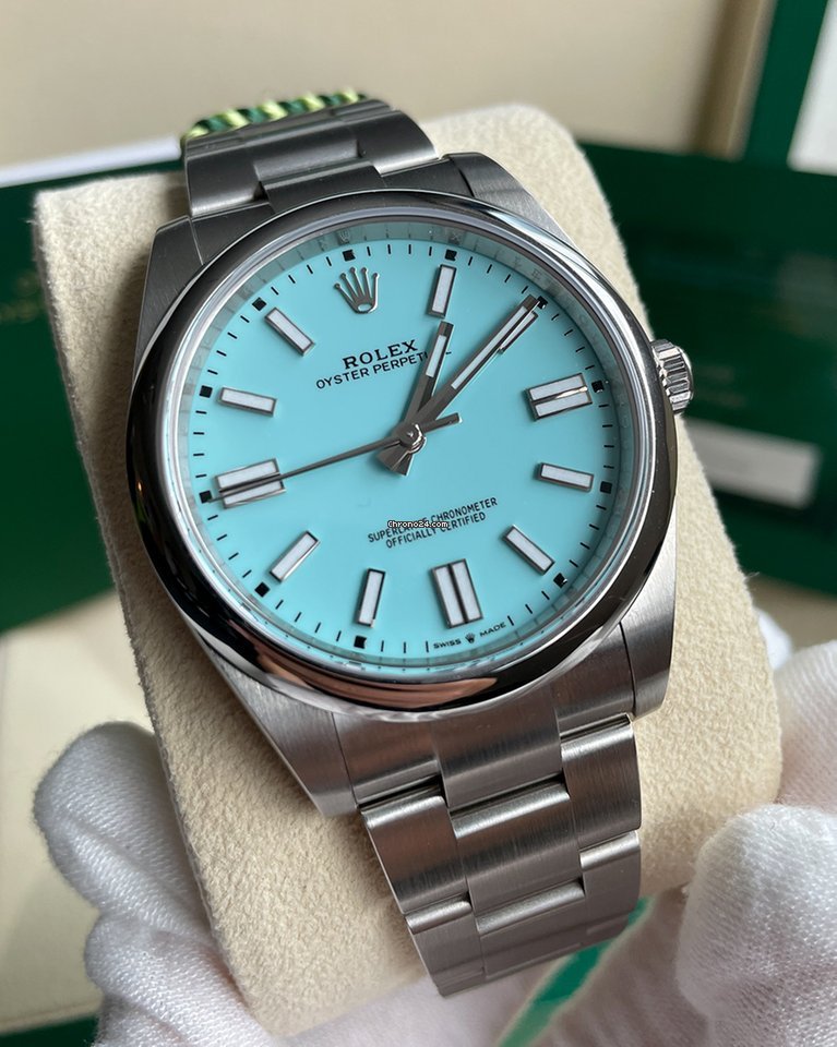 Rolex Oyster Perpetual 41 Mens watch Unisex Steel Automatic 124300-0006