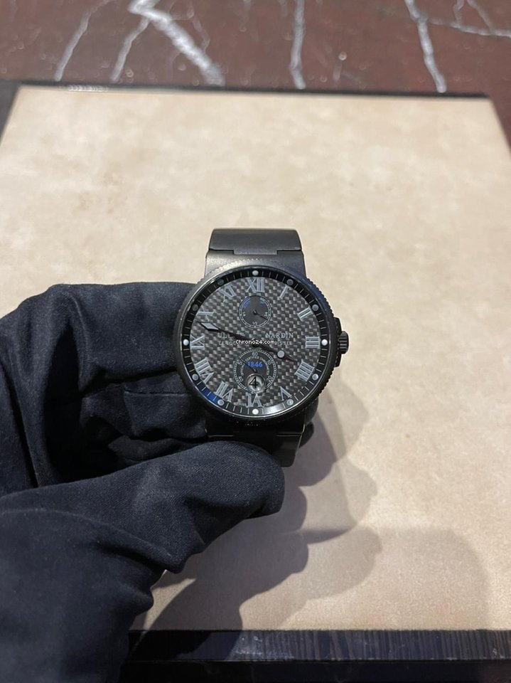 Ulysse Nardin Marine Chronometer 41mm Mens watch Unisex Automatic Steel 263-66LE-3C 42-BLACK