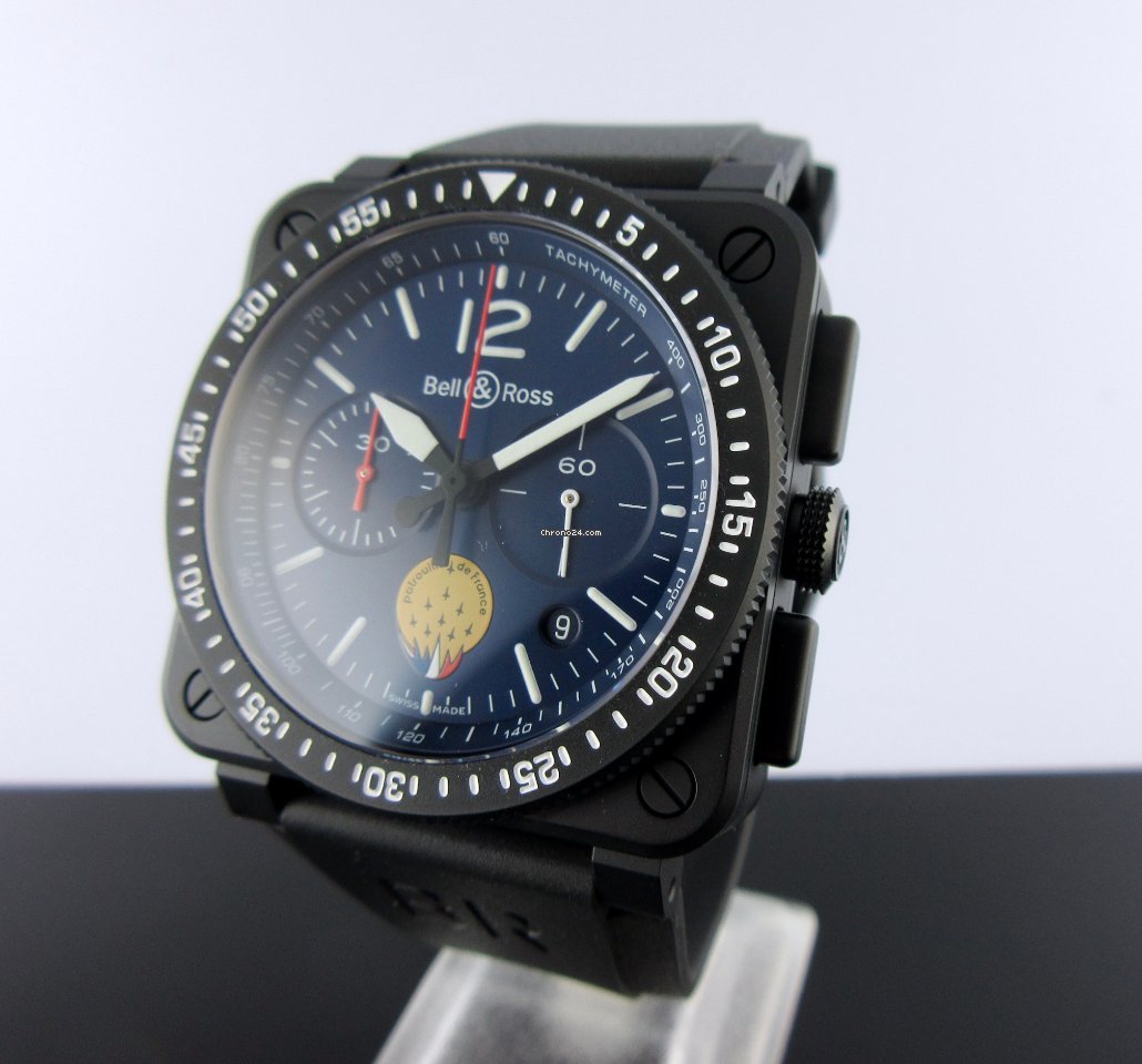 Bell & Ross BR 03-94 Chronographe Mens watch Unisex Automatic Ceramic BR0394-PAF1-CE SRB