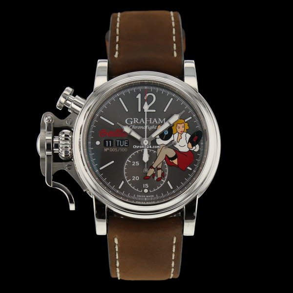 Graham Chronofighter Mens watch Unisex Automatic Steel 2CVAS.A01A