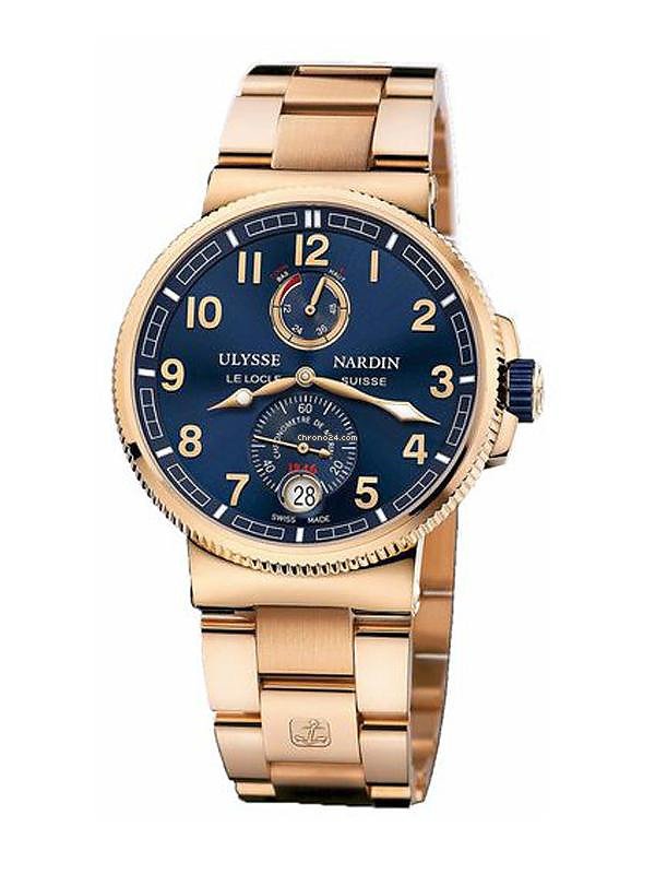 Ulysse Nardin Marine Chronometer Manufacture Mens watch Unisex Automatic Rose gold 1186-126-8M 63
