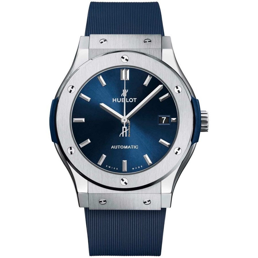 Hublot Classic Fusion Blue Mens watch Unisex Automatic Titanium 511.NX.7170.RX