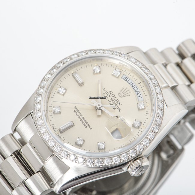 Rolex Day-Date 36 Mens watch Unisex Platinum Automatic 18046