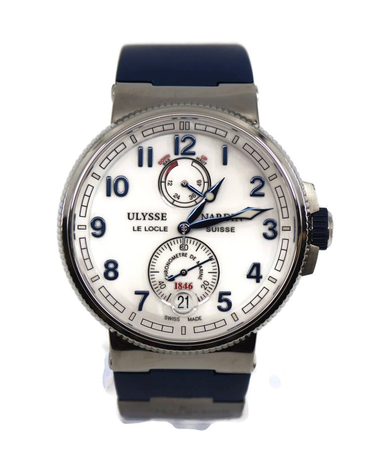 Ulysse Nardin Marine Chronometer Manufacture Mens watch Unisex Automatic Steel 1183-126-3 40
