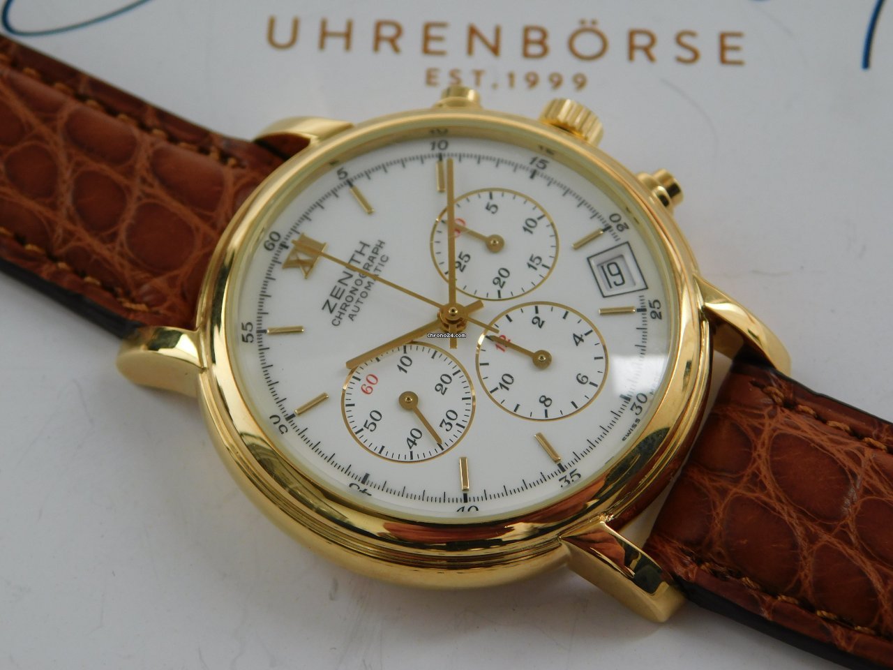 Zenith El Primero Chronograph Mens watch Unisex Automatic Yellow gold 06-0023