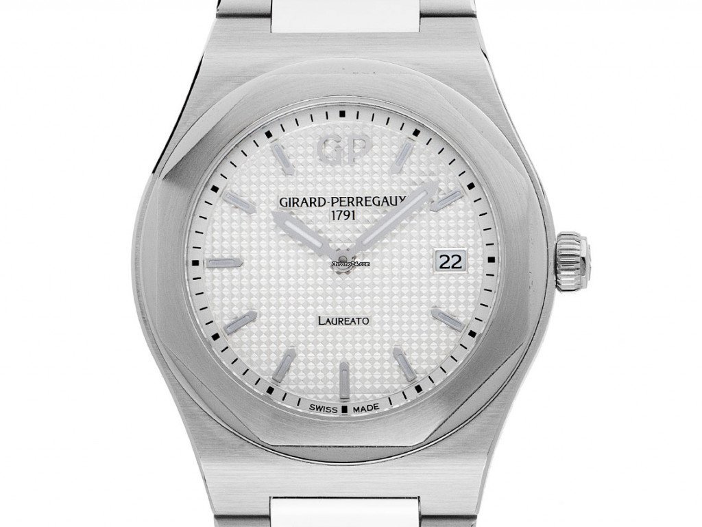 Girard Perregaux Laureato Mens watch Unisex Quartz Steel 80189-11-131-11A