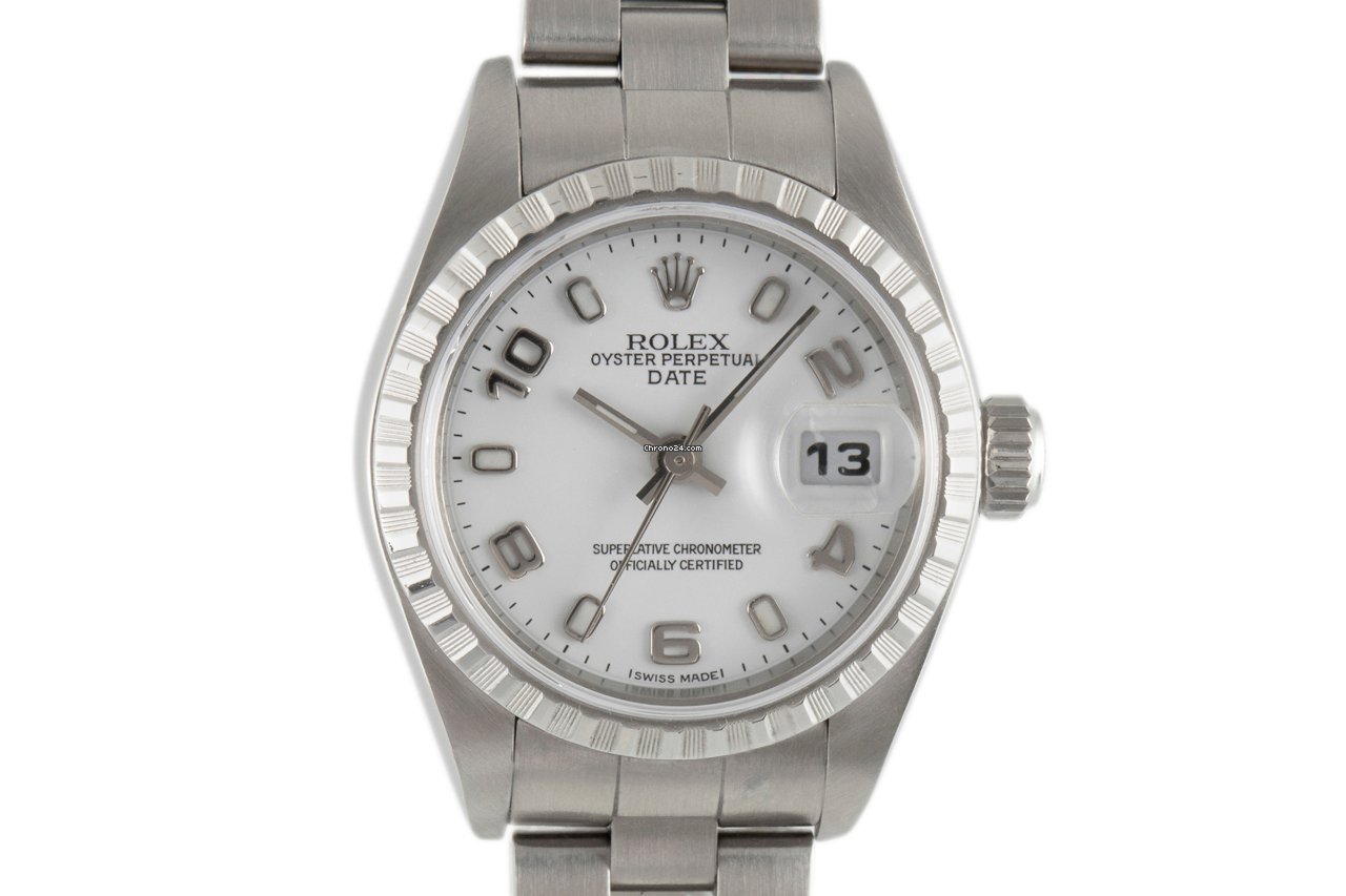Rolex Oyster Perpetual Lady Date Womens watch Steel Automatic 79240