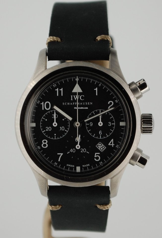 IWC Pilot Chronograph Mens watch Unisex Quartz Steel IW3740