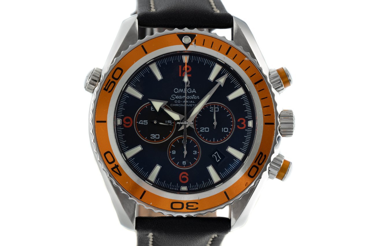 Omega Seamaster Planet Ocean Chronograph Mens watch Unisex Automatic Steel 2918.50.82