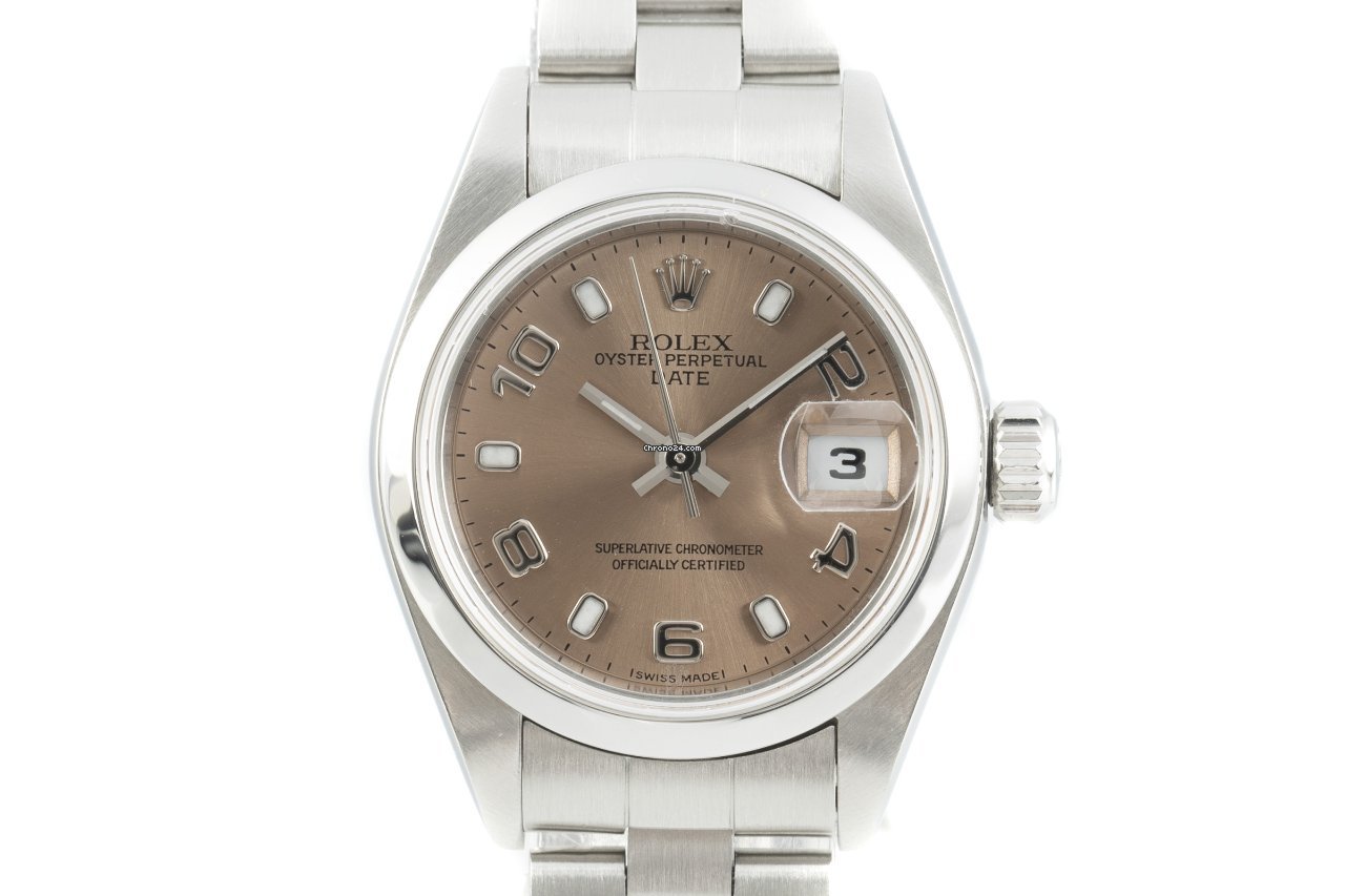 Rolex Oyster Perpetual Lady Date Womens watch Steel Automatic 79160