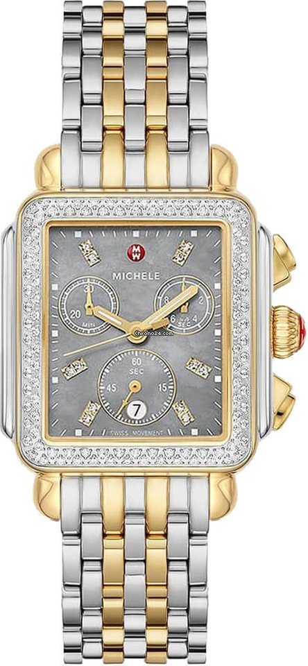 Michele Deco Womens watch Quartz Yellow gold MWW06A000785