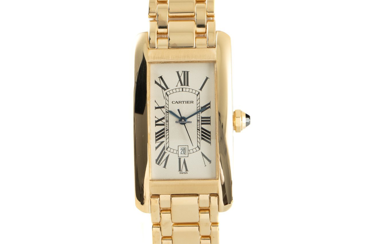 Cartier Tank Americaine Mens watch Unisex Automatic Yellow gold 1725