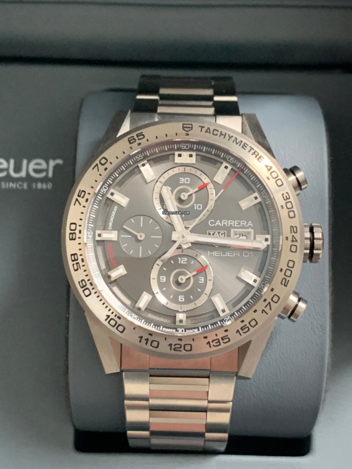 TAG Heuer Carrera Calibre HEUER 01 Mens watch Unisex Automatic Titanium CAR208Z.BF0719