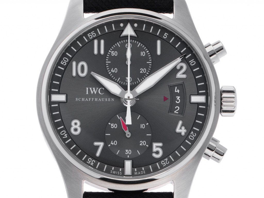 IWC Pilot Spitfire Chronograph Mens watch Unisex Automatic Steel 387802