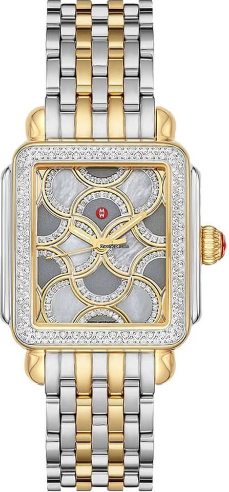Michele Deco Womens watch Quartz Yellow gold MWW06T000225