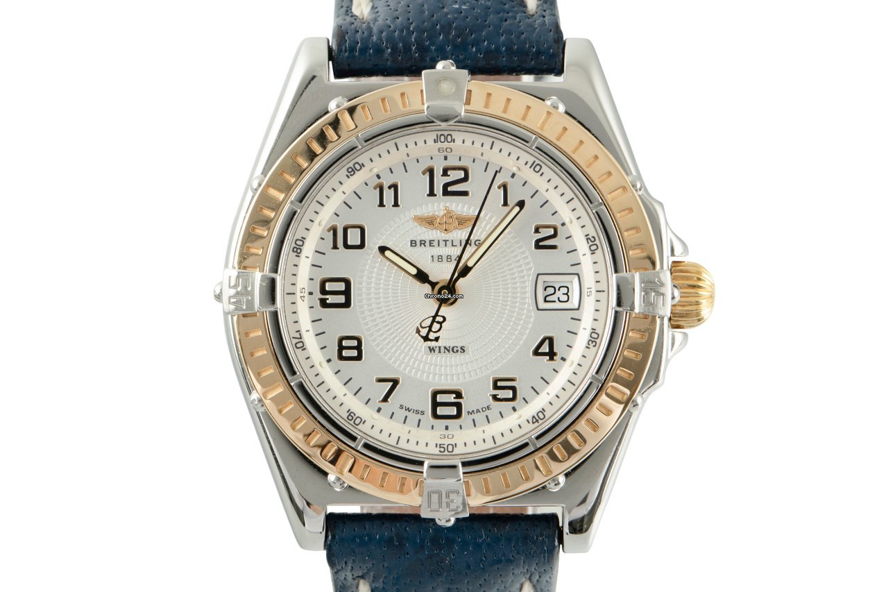 Breitling Wings Lady Womens watch Quartz Gold Steel D67050