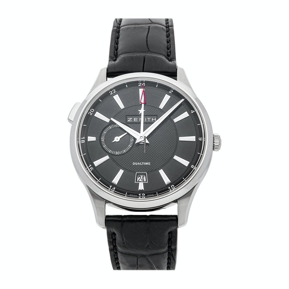 Zenith Elite Dual Time Mens watch Unisex Automatic Steel 03.2130.682 22.C493