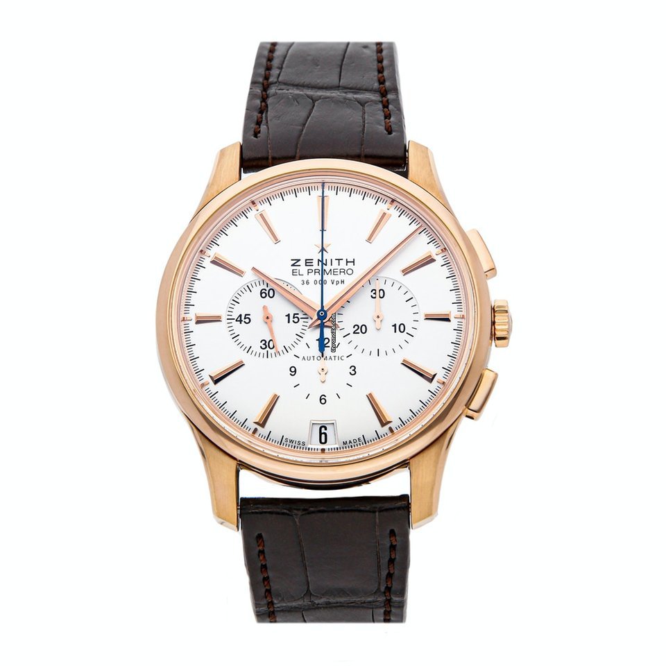 Zenith Captain Chronograph Mens watch Unisex Automatic Rose gold 18.2110.400 01.C498