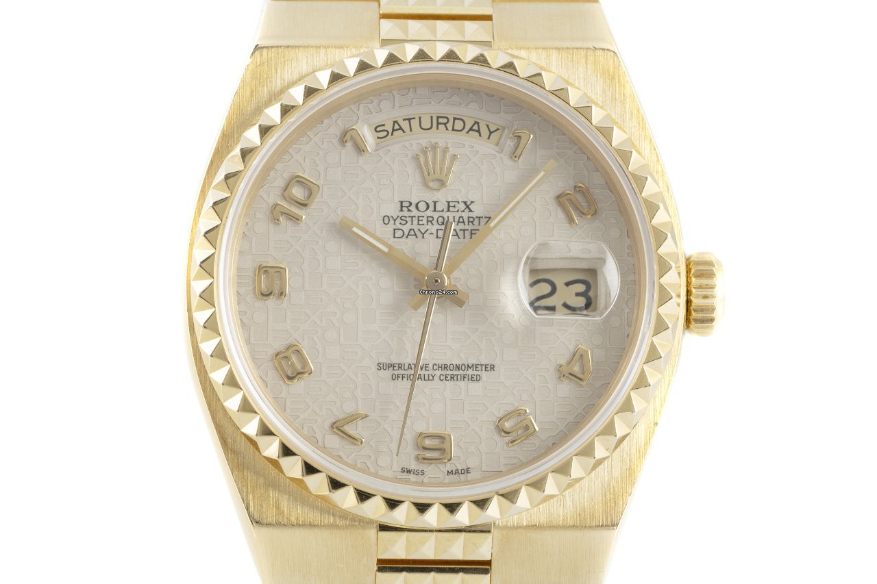 Rolex Day-Date Oysterquartz Mens watch Unisex Yellow gold Quartz 19028