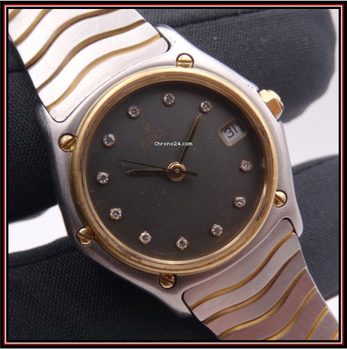 Ebel Sportwave Womens watch Quartz Gold Steel 183908