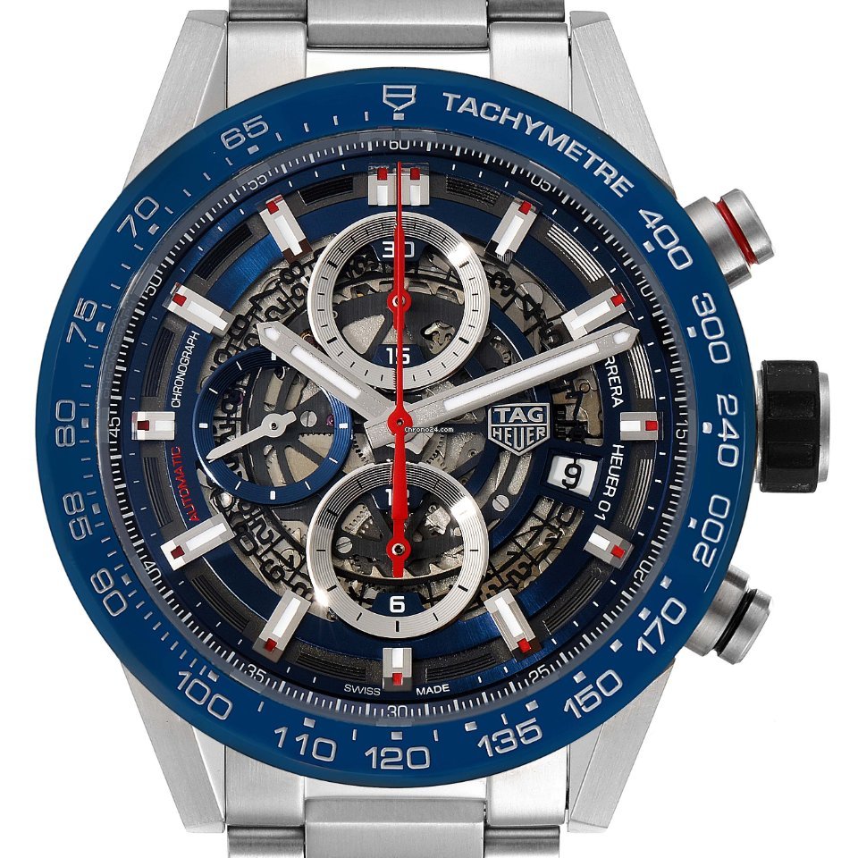TAG Heuer Carrera Calibre HEUER 01 Mens watch Unisex Automatic Steel CAR201T.BA0766