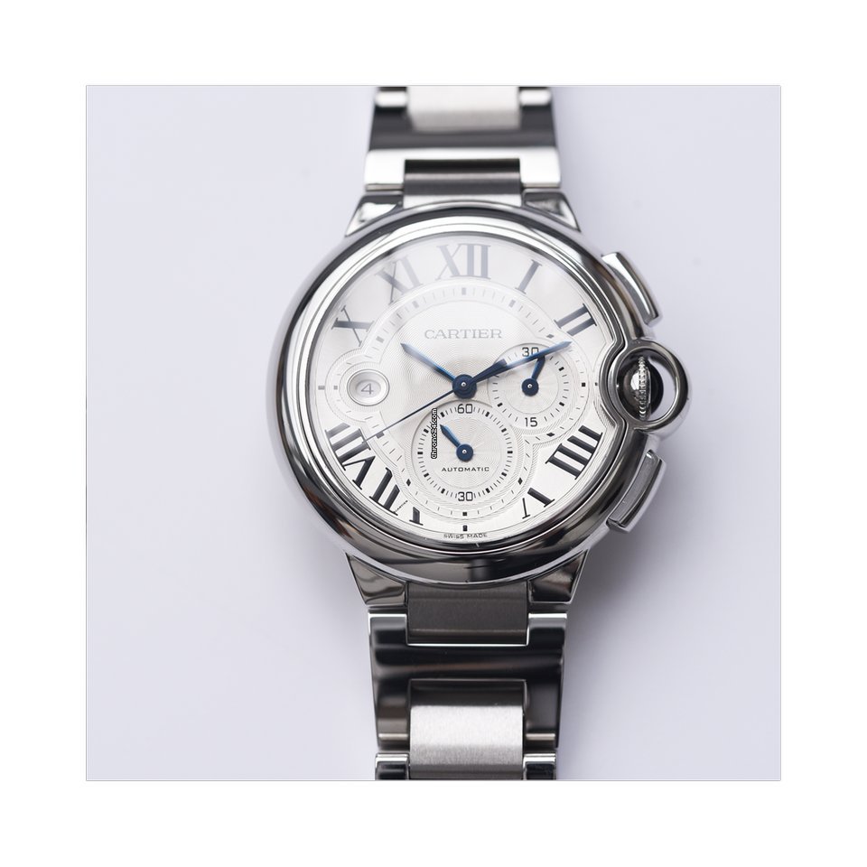 Cartier Ballon Bleu 44mm Mens watch Unisex Automatic Steel W6920078