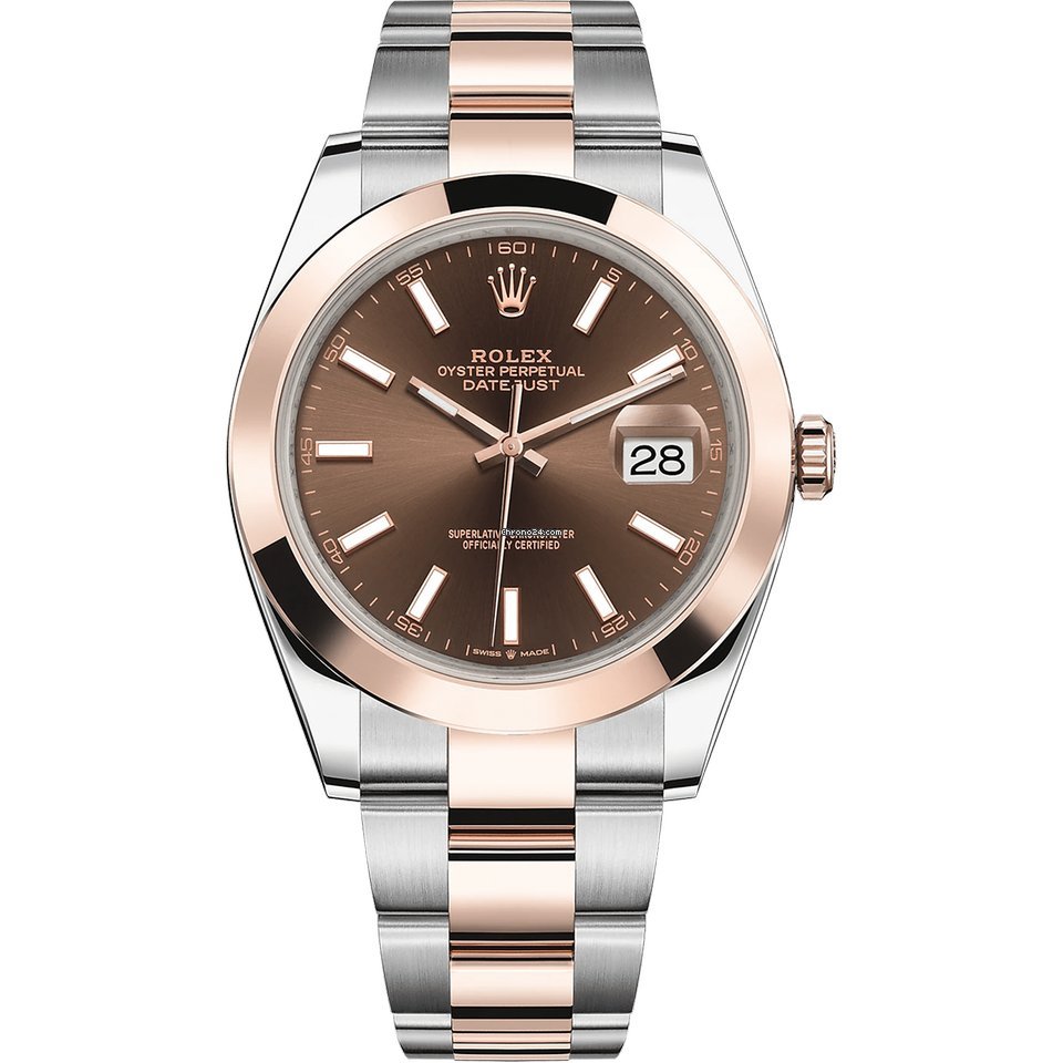 Rolex Datejust 41 Mens watch Unisex Gold Steel Automatic 126301-0001