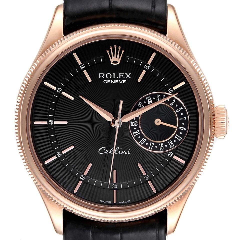 Rolex Cellini Date Mens watch Unisex Rose gold Automatic 50515