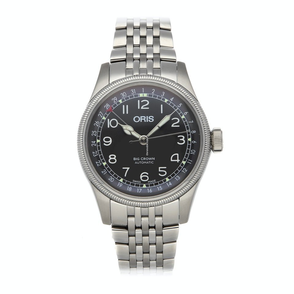 Oris Big Crown Pointer Date Mens watch Unisex Automatic Steel 01 754 7741 4064-07 8 20 22