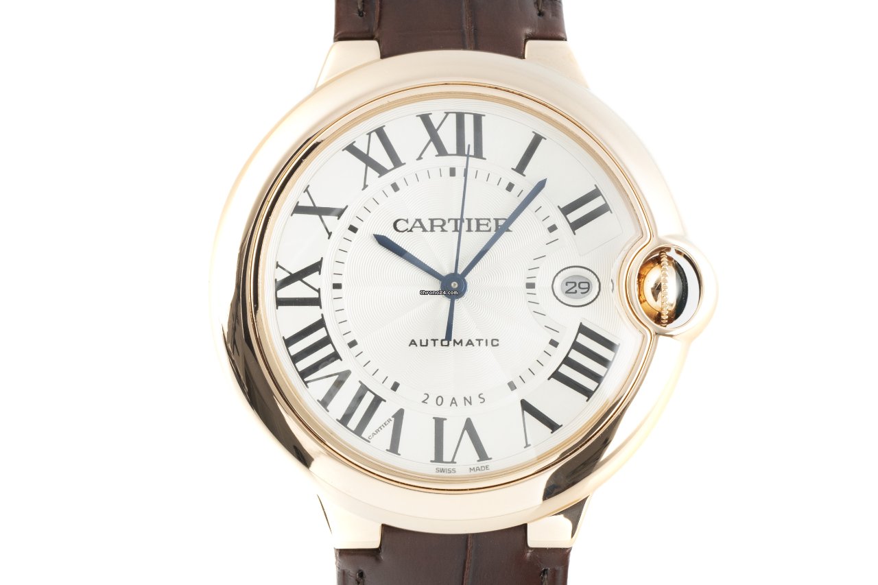 Cartier Ballon Bleu Mens watch Unisex Automatic Red gold 3941