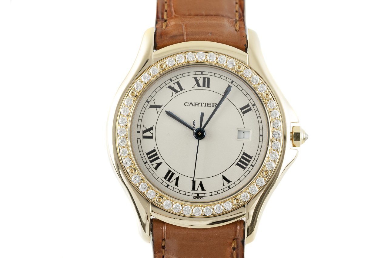 Cartier Cougar Womens watch Quartz Yellow gold 887905