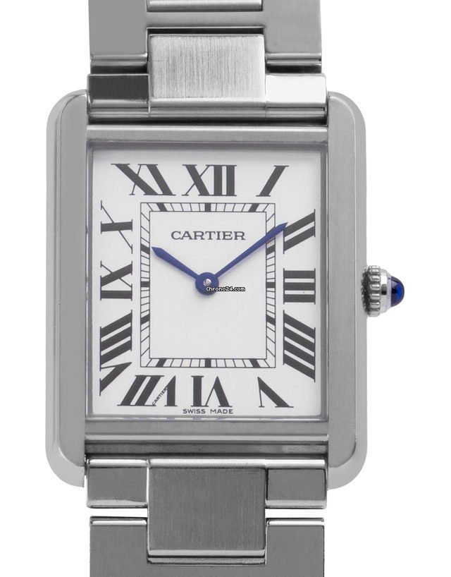 Cartier Tank Solo Mens watch Unisex Quartz Steel W5200014 3169