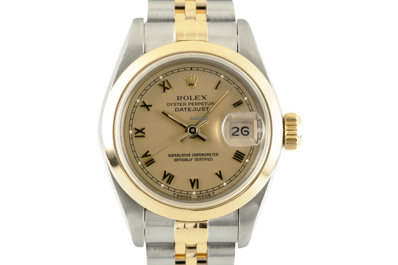 Rolex Lady-Datejust Womens watch Gold Steel Automatic 69163