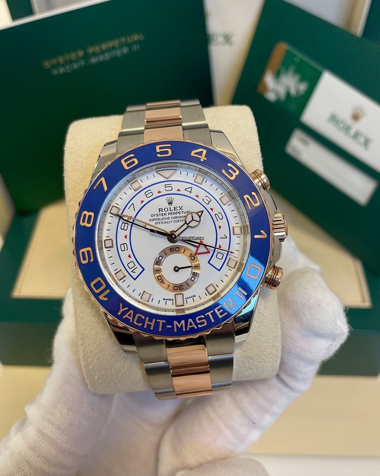 Rolex Yacht-Master II Mens watch Unisex Gold Steel Automatic 116681-0002