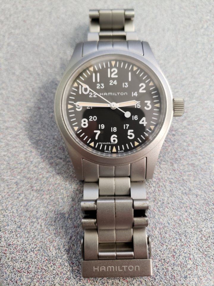 Hamilton Khaki Field Mens watch Unisex Manual winding Steel H69439131