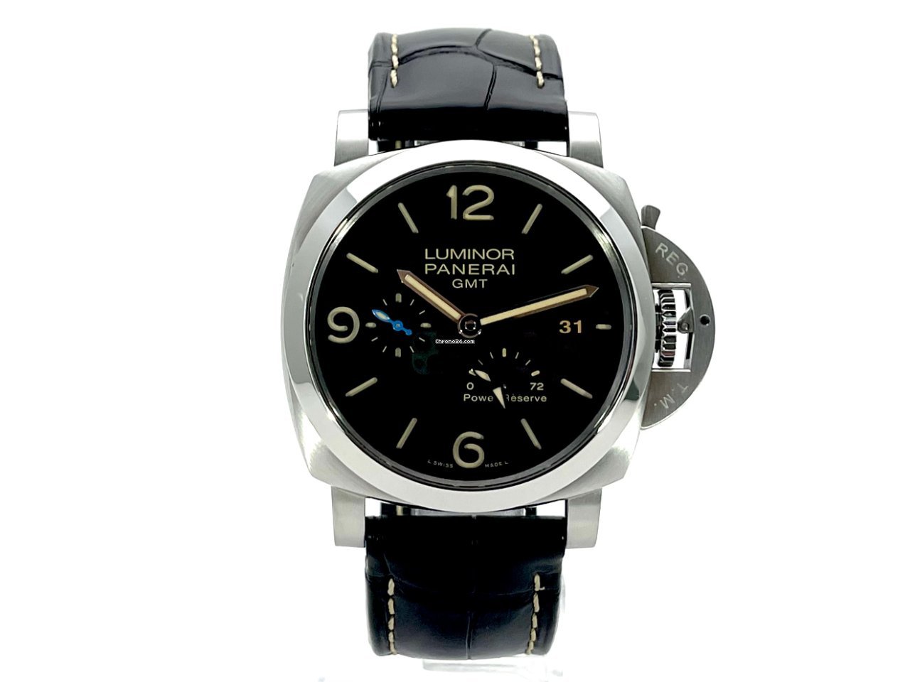 Panerai Luminor 1950 3 Days GMT Power Reserve Automatic Mens watch Unisex Automatic Steel PAM01321  PAM1321